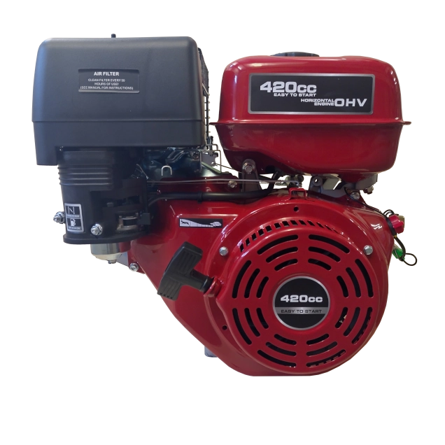 Order a This 15HP engine is suitable for chippers, shredders and many other items of garden machinery. These engines have fantastic power and have been proven in the UK for many years, at 1/3 of the price of a GX Honda! These Ducar 15HP Petrol Engines are also fantastic for go-karts, and many other machines for which a small petrol engine is required.